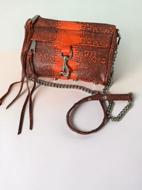 Authentic Rebecca Minkoff Mini
M.A.C. Shoulder/Crossbody Bag in Orangina Geo